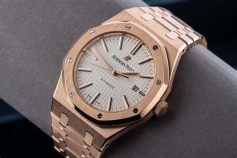 audemars piguet white face|audemars piguet rose gold.